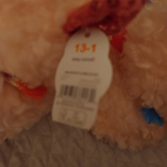 NWT Wonder Nation Girls Pink Fuzzy Slippers Size 13-1 - Picture 3 of 9